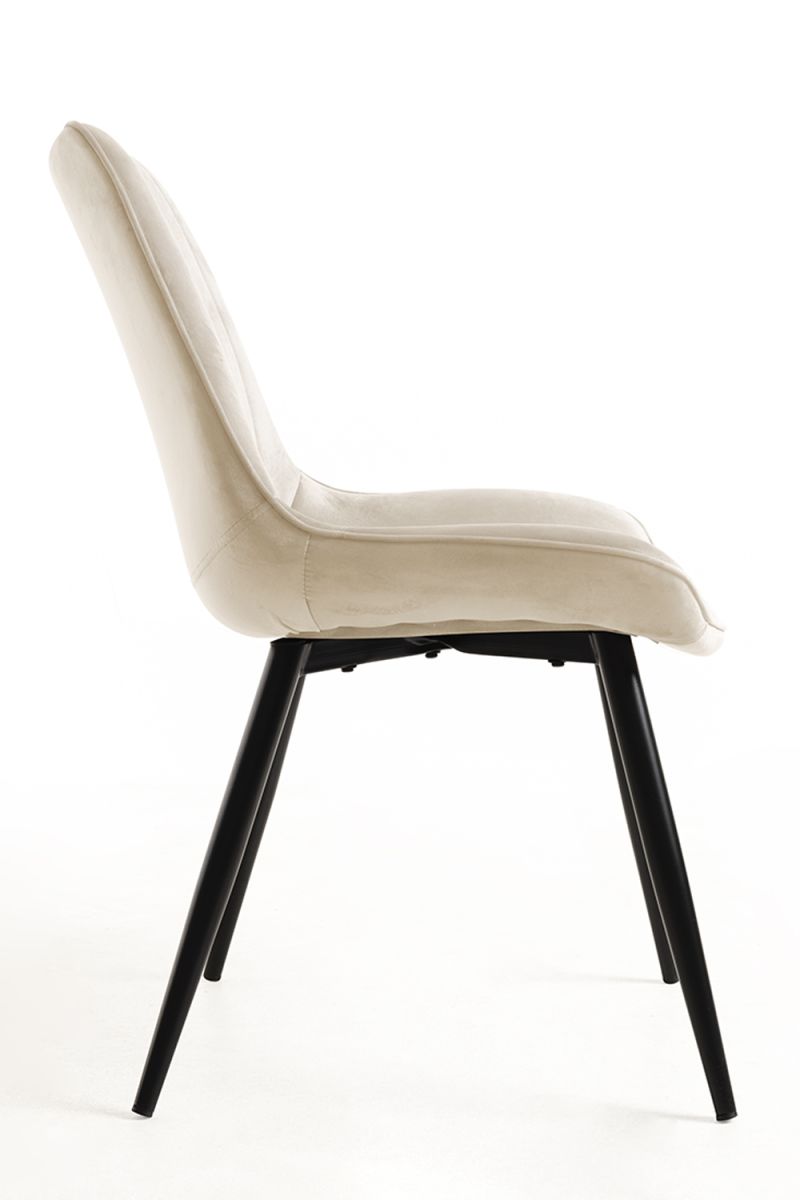 Pack 2 Chaises Lene Velours - Style Velvet pour votre salon