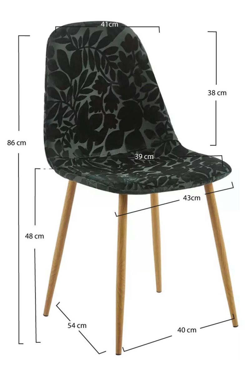 Chaise Flowe: Une classique en matière de chaises en velours