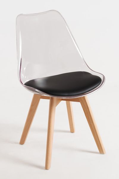 Simplicité et style nordique dans la Chaise Synk Transparent Siège
