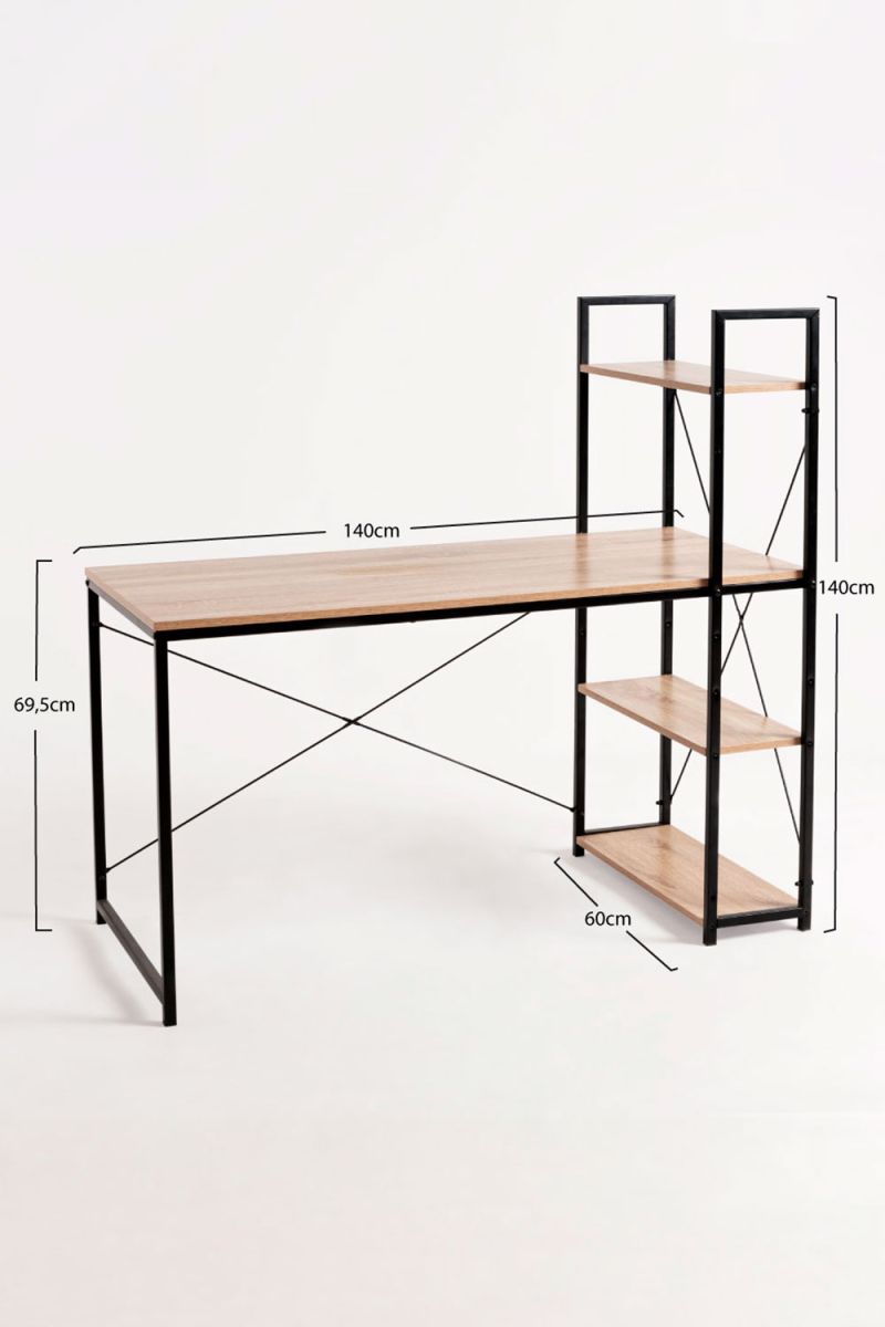 Bureau Kecil Noir 140 cm
