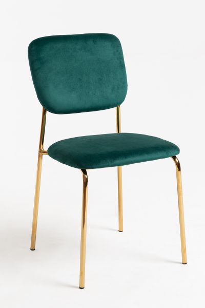 Chaise Selin Golden Velours - Une classique en matière de chaises de bureau