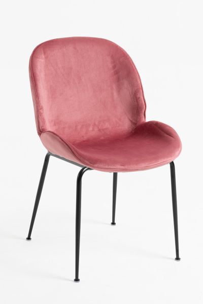 Chaise Bille Black Velours - Parfaite pour votre salle à manger