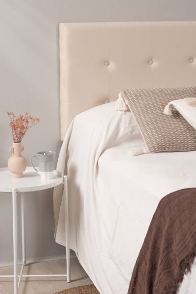 Tête de lit Buttons Velours pour lits de 105 cm et 90 cm - Une tête de lit parfaite pour votre chambre à coucher