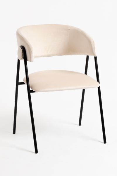 Chaise Mihu Black Velours, un classique en chaises salle à manger en velours