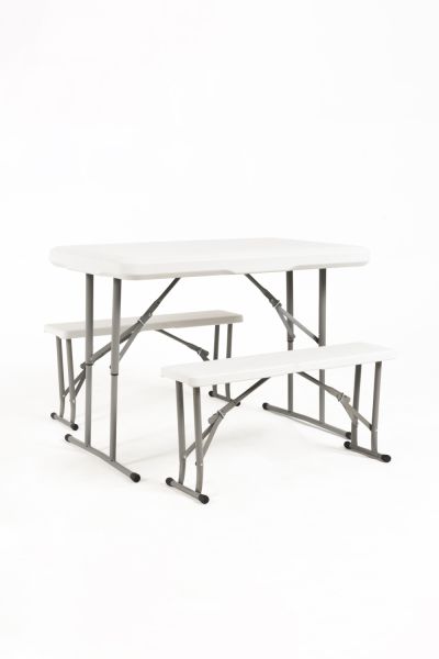 Ensemble Resin table et banques