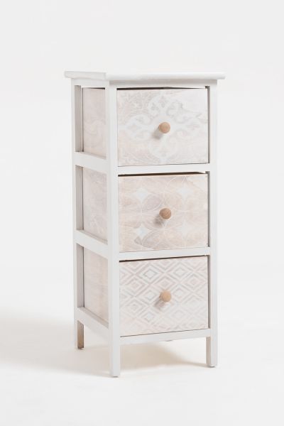 Commode étroite Mabet 3 tiroirs