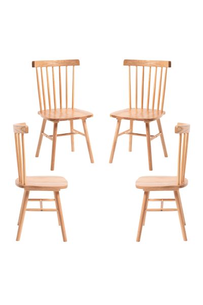 Pack 4 Chaises Wowis Bois: Un classique pour compléter votre salle à manger 
