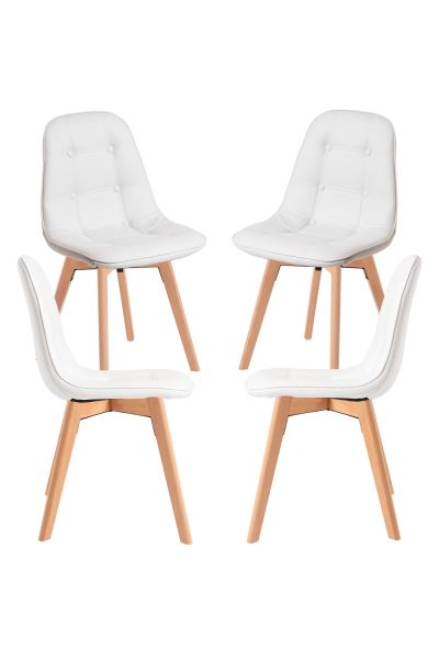 Pack 4 Chaises Vorak