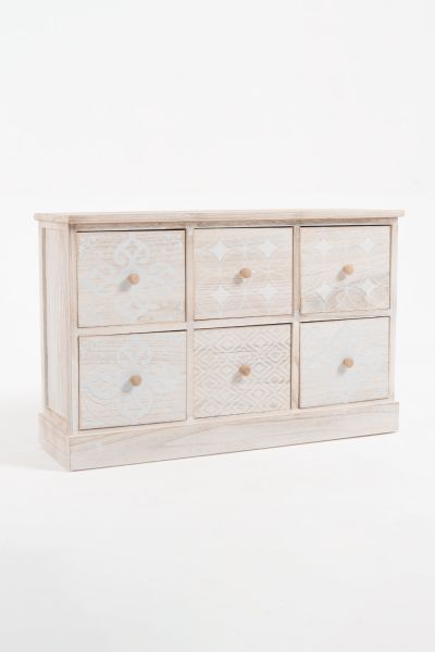 Commode Basse Dasori 6 tiroirs