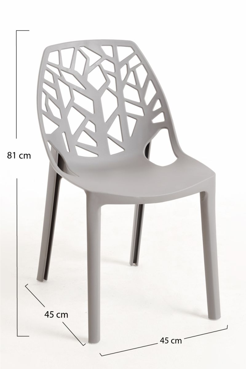 Chaise Hissar Polypropylène - Parfaite pour votre salon