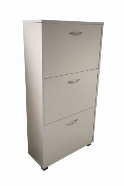 Meuble à Chaussures 3 Portes Doniel Blanc