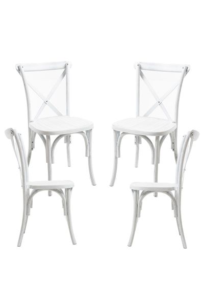 Pack de 4 Chaises Altea En Polypropylène Effet Bois - Une référence en matière de Chaises Rotin