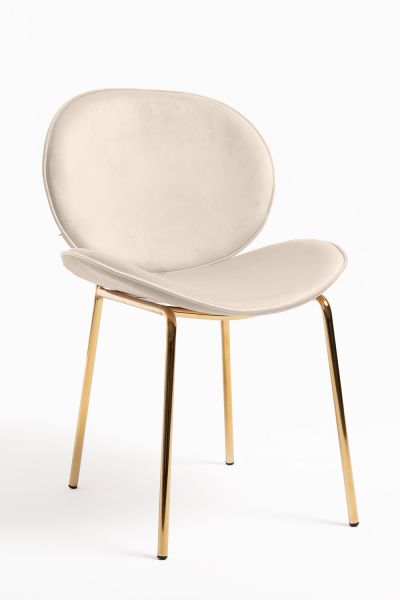 Chaise Garry Golden Velours - Parfaite pour votre salle à manger