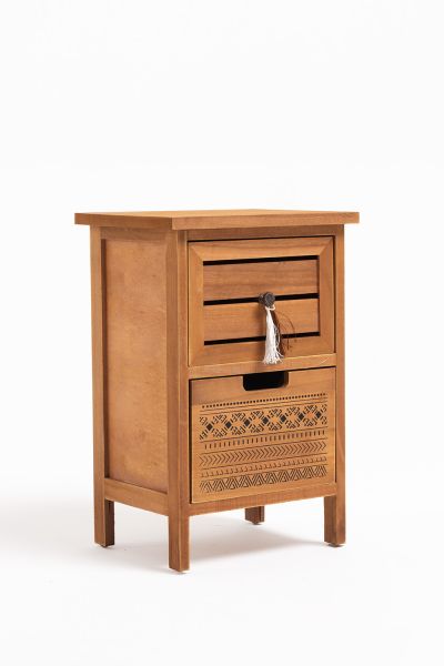 Meuble d Appoint Yoti 2 Tiroirs - Un meuble d appoint en bois idéal