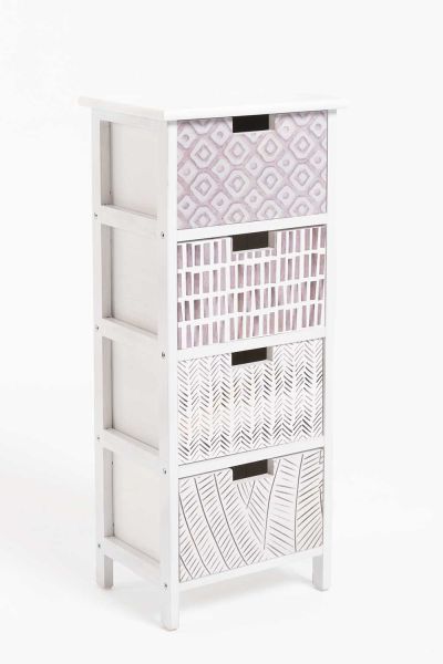 Meuble d Appoint Bomur 4 Tiroirs - Un meuble d appoint en bois idéal