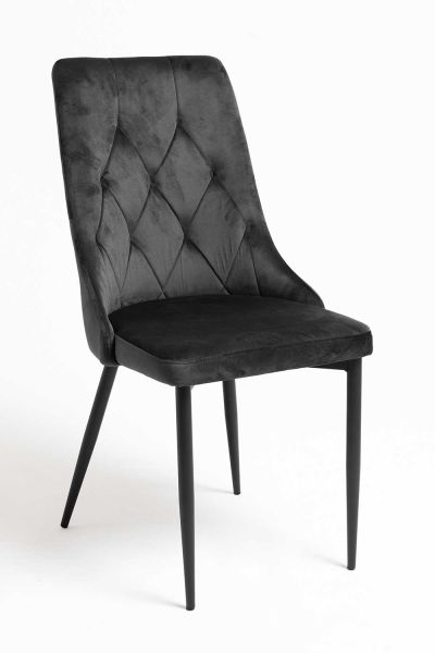 Chaise Dolphin Black Velours