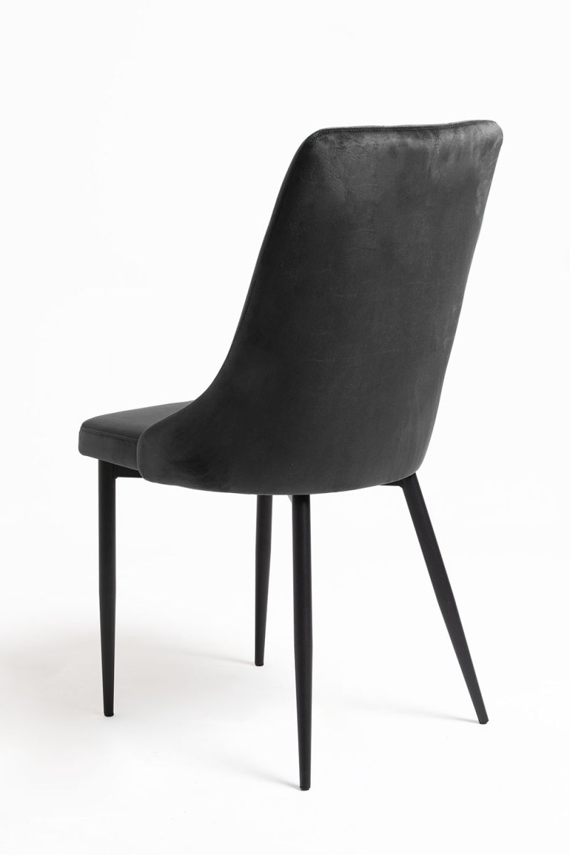 Chaise Dolphin Black Velours