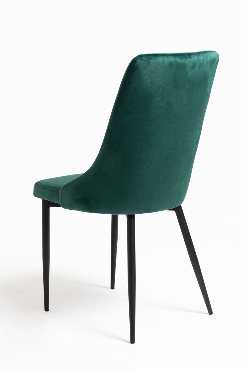 Chaise Dolphin Black Velours