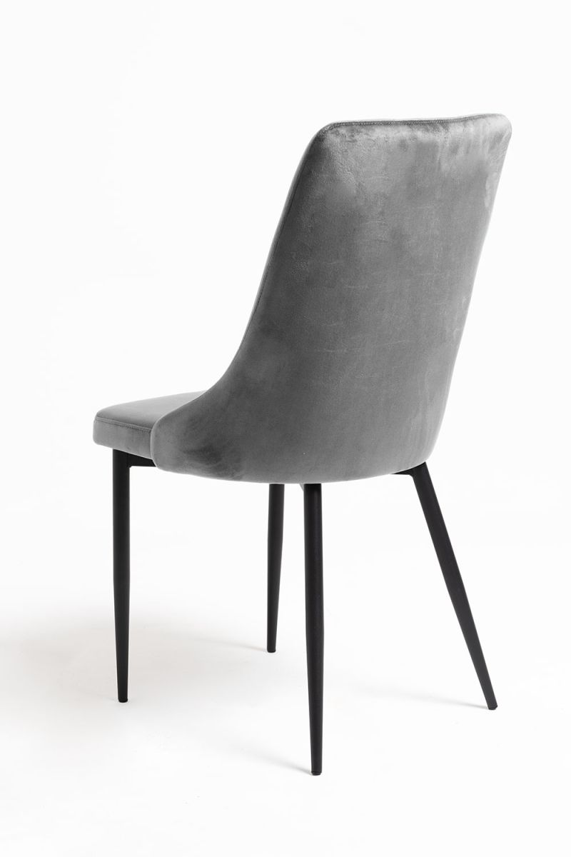 Chaise Dolphin Black Velours