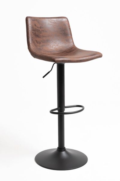 Tabouret Yatis Similicuir Marron Vintage - Un tabouret parfait pour votre salle à manger