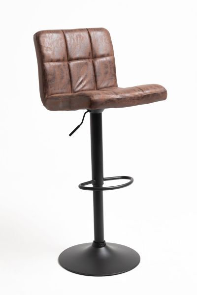 Tabouret Casper Similicuir Marron Vintage - Le tabouret de cuisine pour votre maison