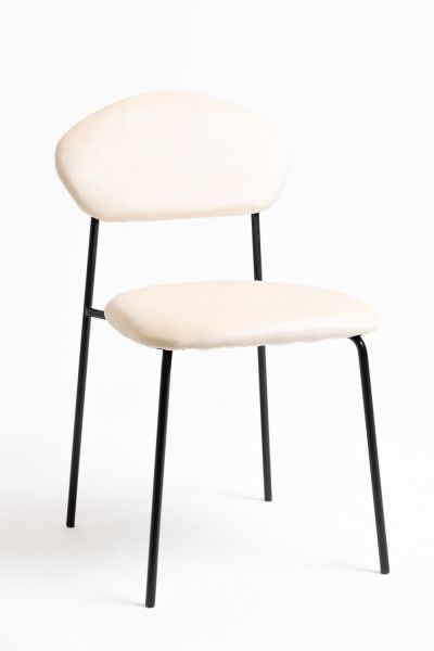 Chaise Rinos Black Velours