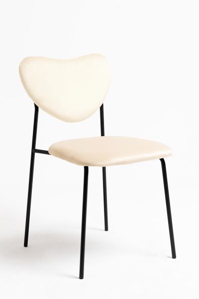 Chaise Cora Black Velours