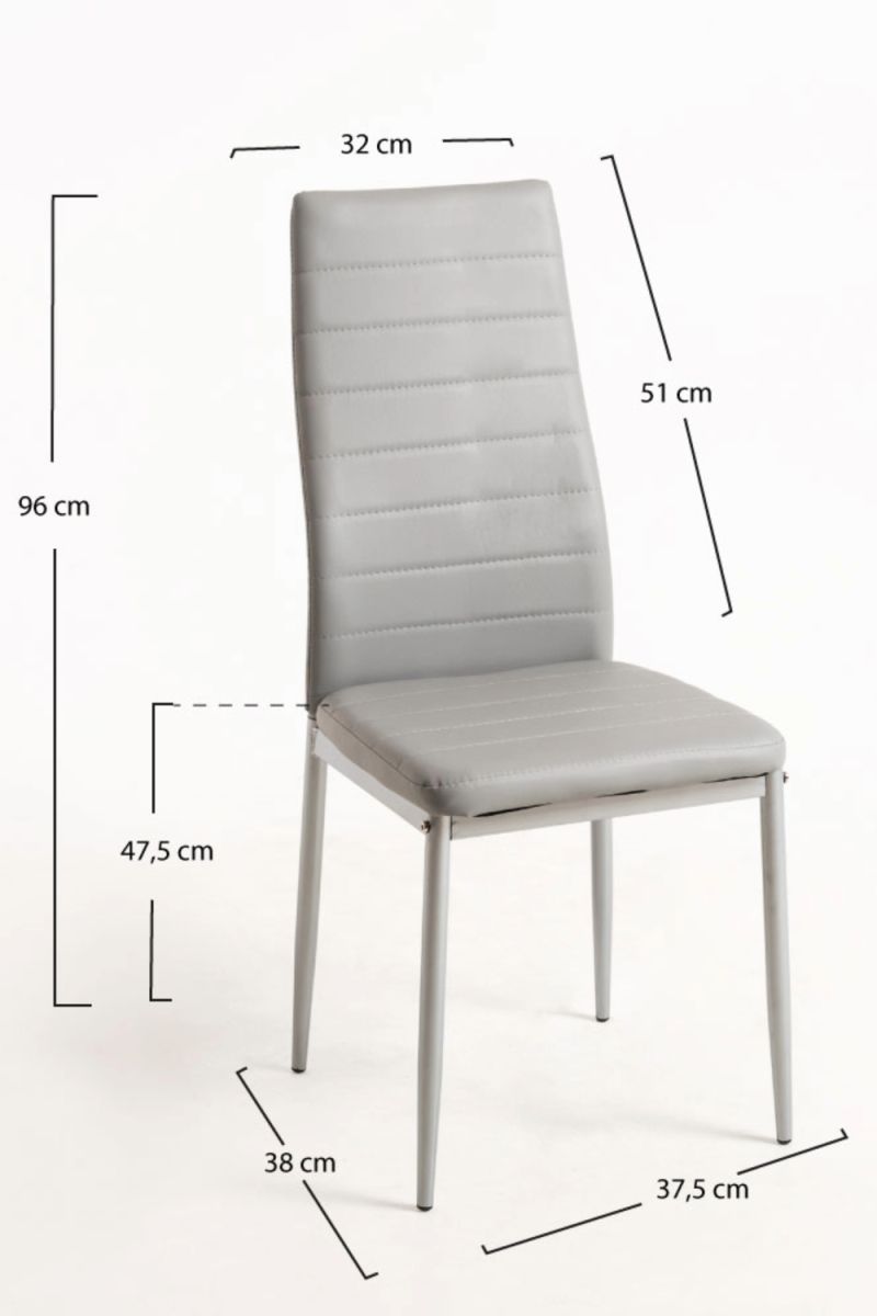 Pack 4 Chaises Lauter Similicuir