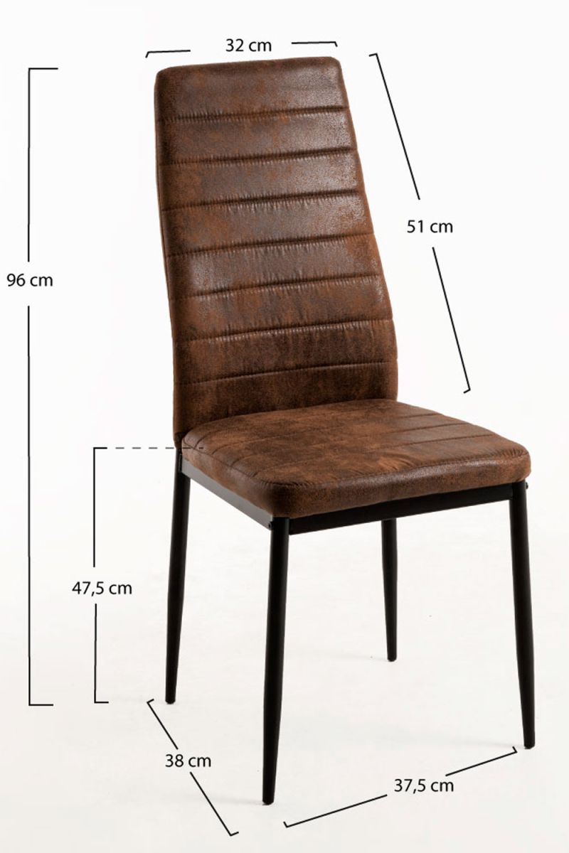 Pack 4 Chaises Lauter Similicuir