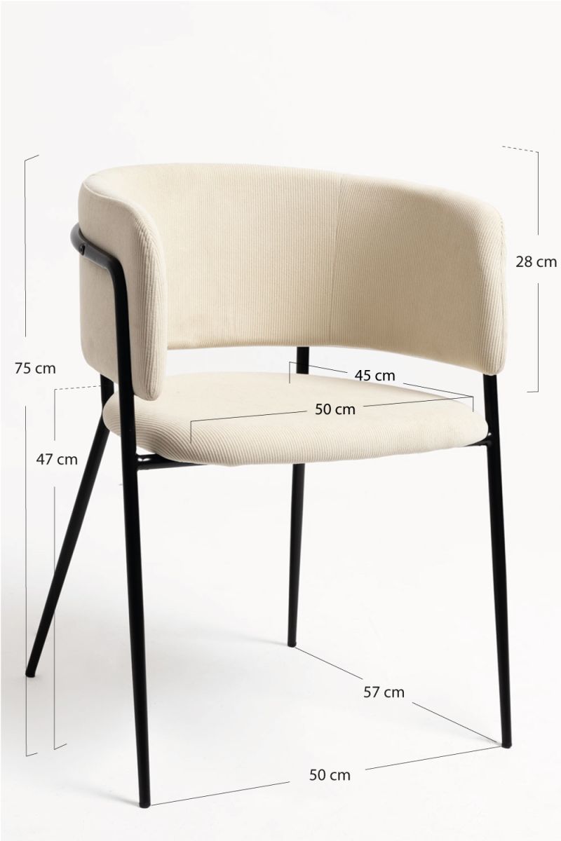 Chaise Moniel à Pana, un classique en chaises salle à manger en velours