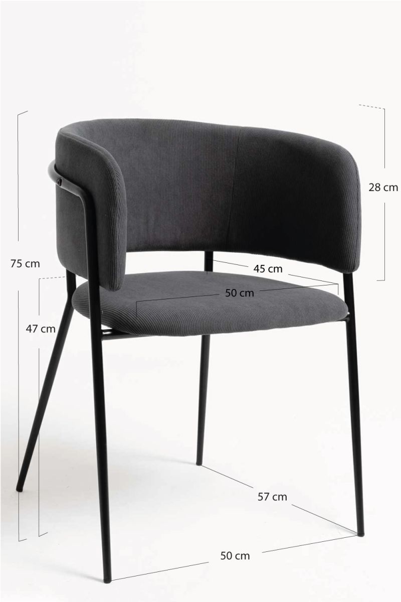 Chaise Moniel à Pana, un classique en chaises salle à manger en velours