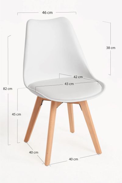Pack 4 Chaises Synk Basic