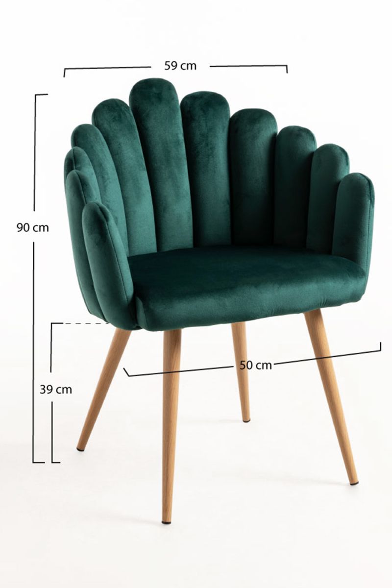 Pack 4 Fauteuils Main Velours