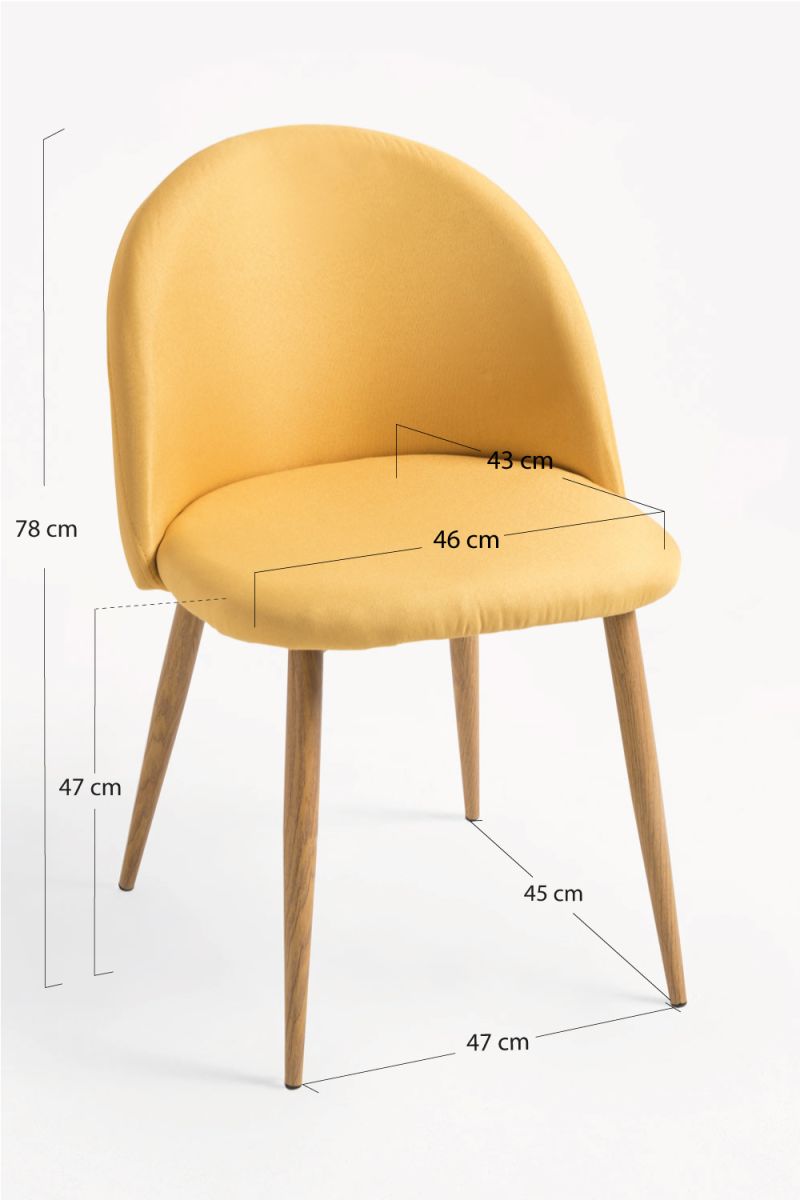 Chaise Vint Tissu - La chaise de salle à manger que vous méritez