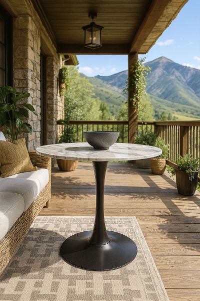 Table Kolio 80 cm Marbre