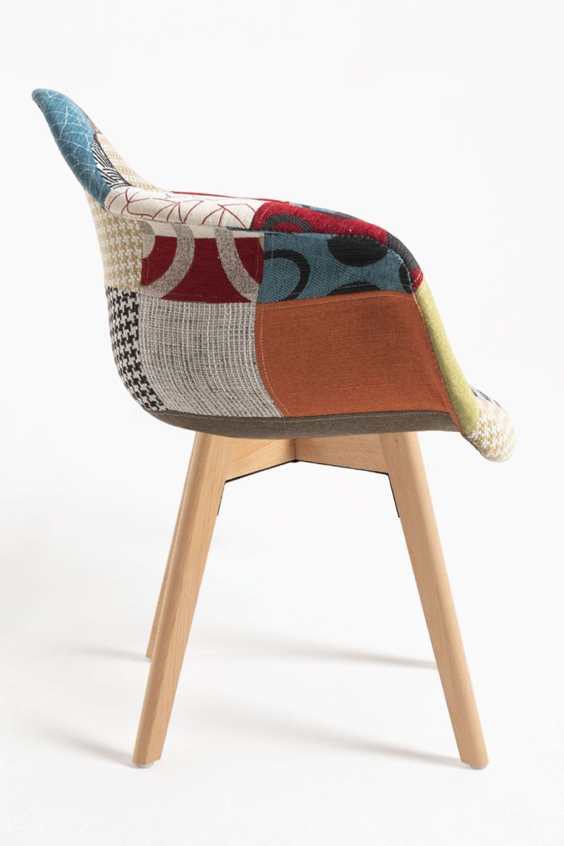 Pack 4 Chaises Belu Patchwork