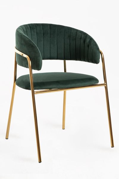 Chaise Moniel Golden Velours, un classique en chaises salle à manger en velours