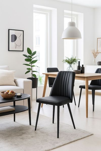 Chaise en similicuir Betros