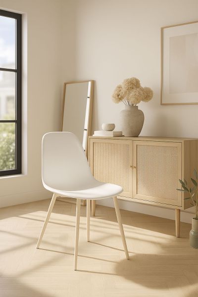 Chaise White Teok Synthetique - Une chaise design que vous allez adorer
