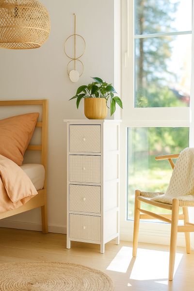 Commode Etroit 4 tiroirs Clypto