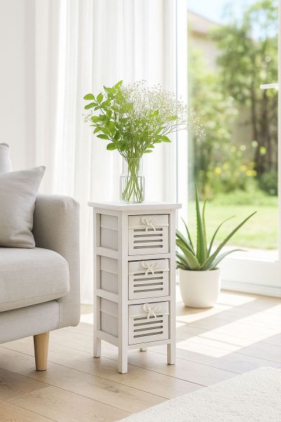 Commode Etroit 3 tiroirs Kirota