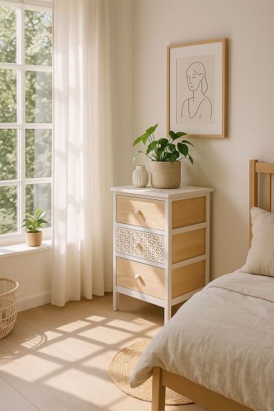 Commode large 3 tiroirs Solany