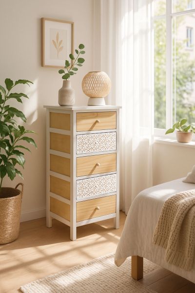 Commode large 5 tiroirs Solany