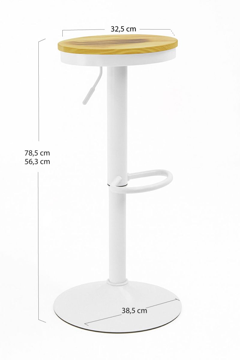 Pack 4 Tabourets Vikin Siège Bois