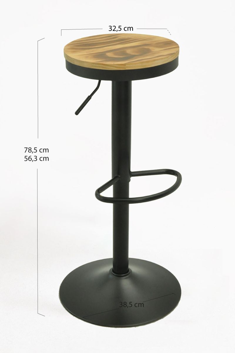 Pack 2 Tabourets Vikin Siège Bois