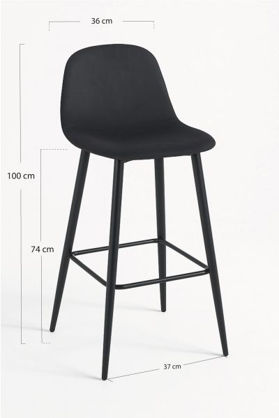 Tabouret Teok Velours