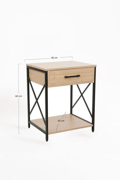 Table de chevet Lesly avec tiroir