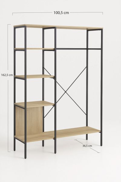 Armoire Mysan - Un porte-manteau en bois utile