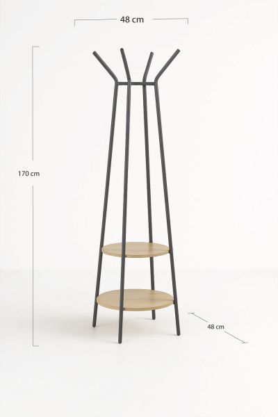 Porte-Manteau 2 Étagères Lilik