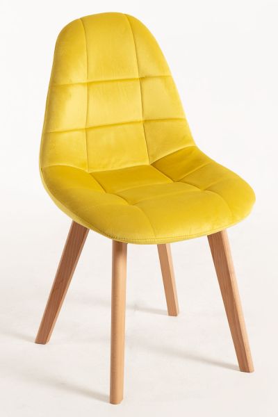 Chaise Kelen Velours - Style scandinave pour votre salon